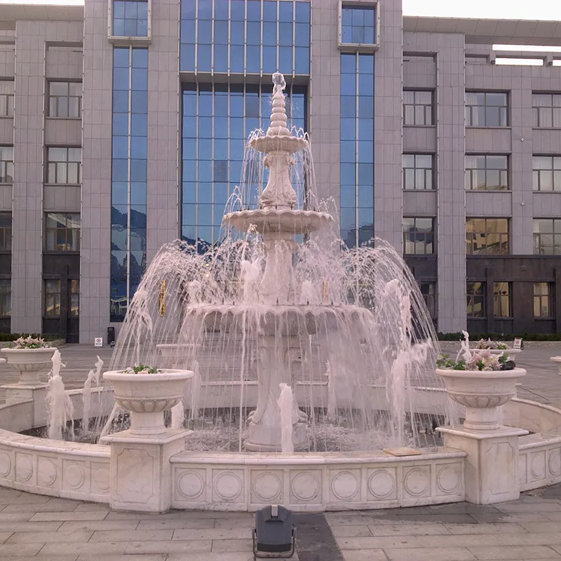 Hand Carved Marble Fountain