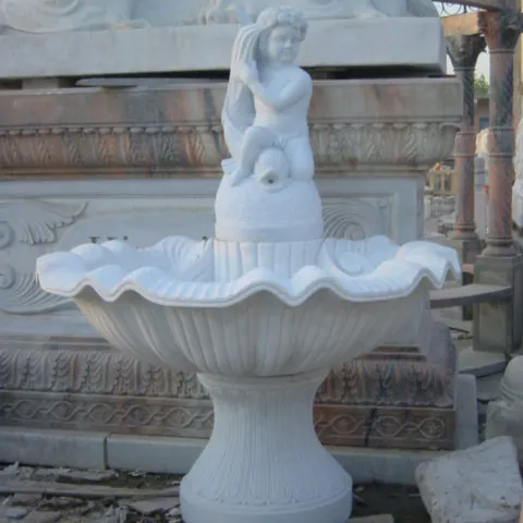 Marble Cherub Fountain