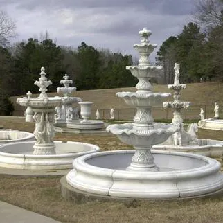 White Marble Outdoor Fountain