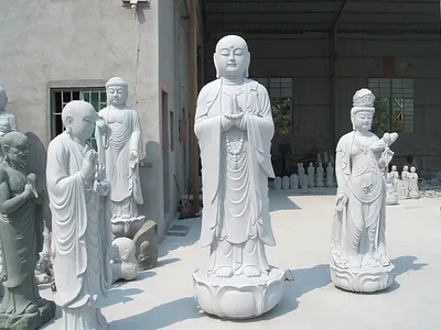 Ksitigarbha Bodhisattva Statue (Granite)